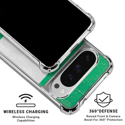 Nigeria Flag Distressed Google Pixel 10 Pro Clear Case
